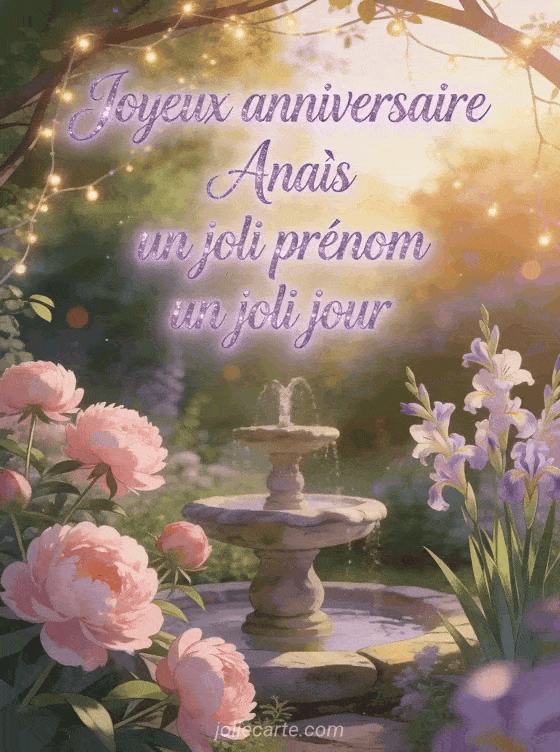 Joyeux anniversaire Anaïs - Carte joyeux anniversaire anais