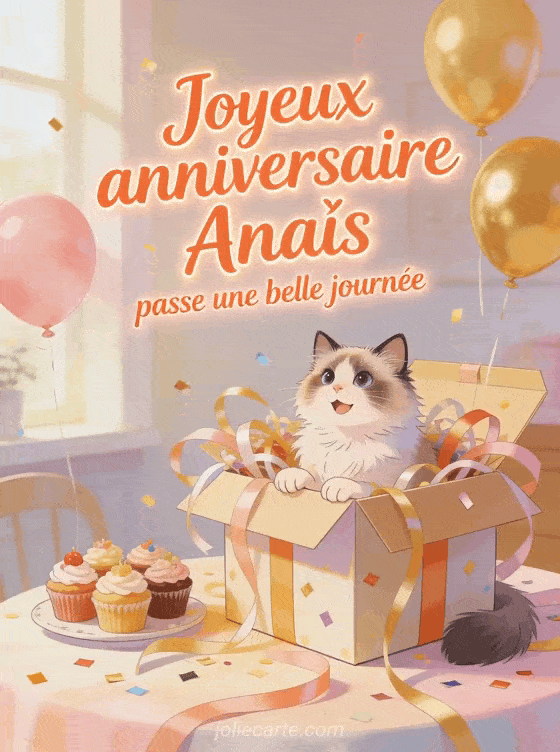 Joyeux anniversaire Anaïs - Joyeux anniversaire anais gif anime