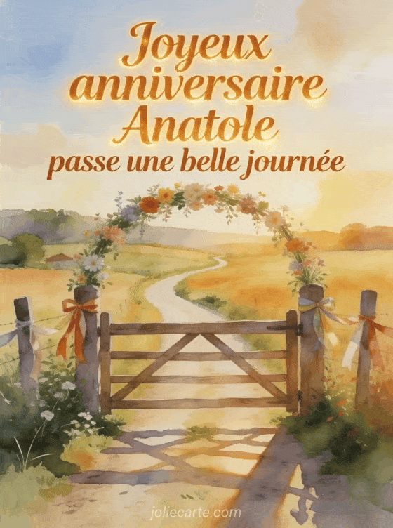 Joyeux anniversaire Anatole - Joyeux anniversaire anatole bisous