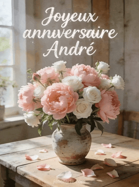 Joyeux anniversaire André - Joyeux anniversaire andre fleurs