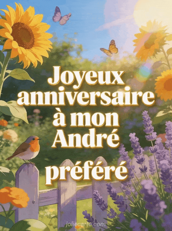 Joyeux anniversaire André - Carte joyeux anniversaire andre