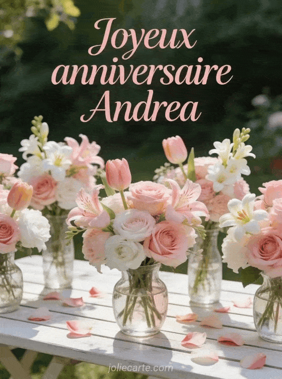 Joyeux anniversaire Andrea - Andrea fleurs