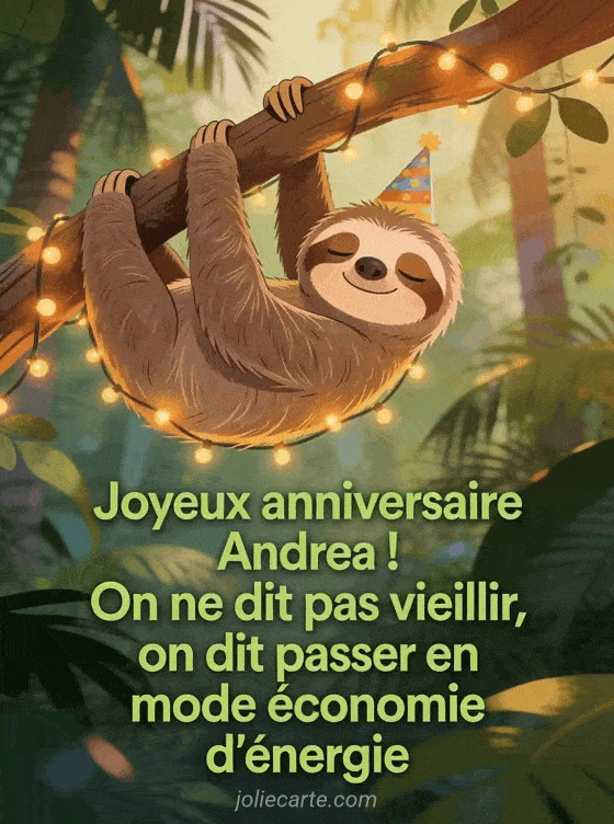Joyeux anniversaire Andrea - Andrea humour
