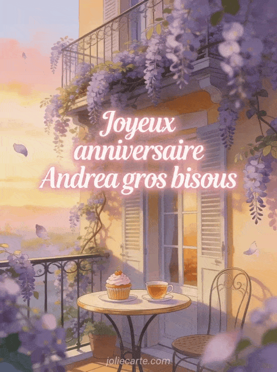 Joyeux anniversaire Andrea - Joyeux anniversaire andrea gros bisous