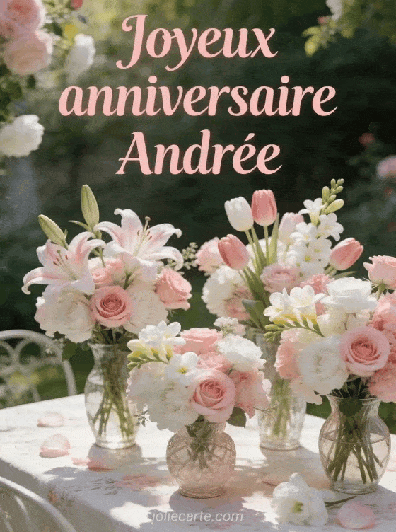 Joyeux anniversaire Andree - Andree fleurs