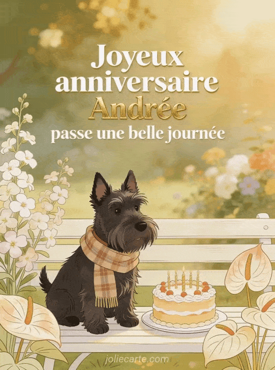 Joyeux anniversaire Andrée - Carte joyeux anniversaire andree