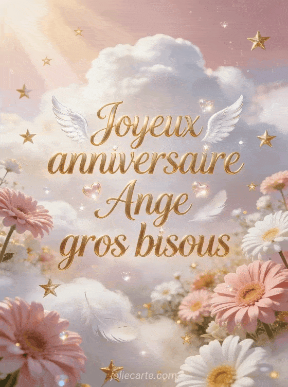 Joyeux anniversaire Ange - Joyeux anniversaire ange gros bisous