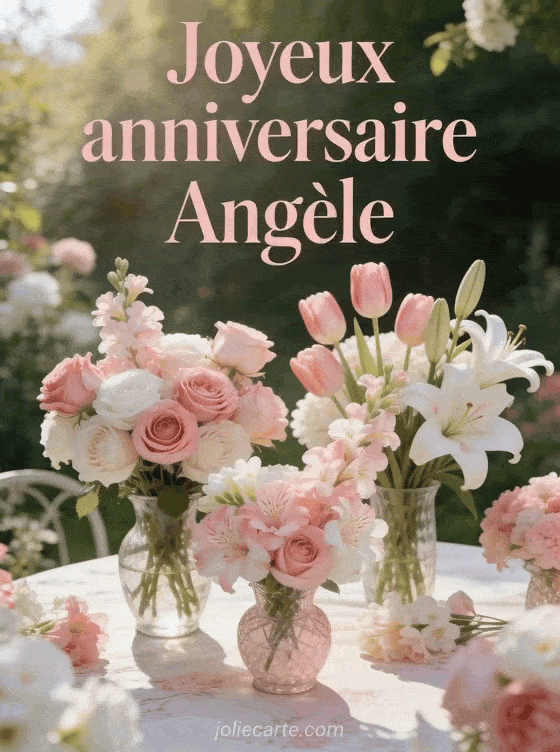 Joyeux anniversaire Angele - Angele fleurs
