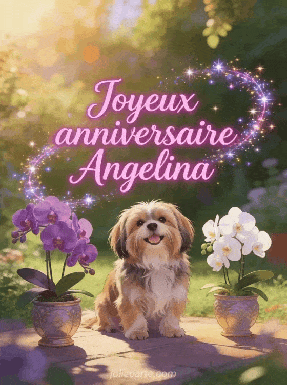 Joyeux anniversaire Angelina - Joyeux anniversaire angelina fleurs