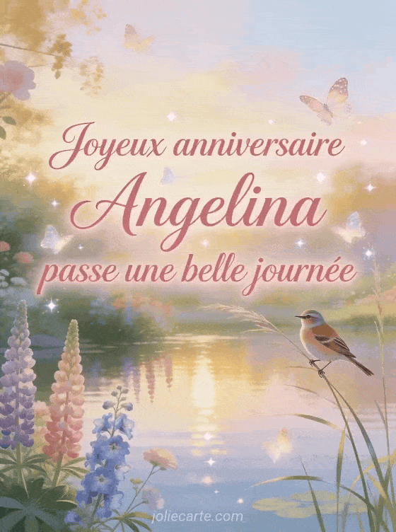 Joyeux anniversaire Angelina - Joyeux anniversaire angelina gros bisous