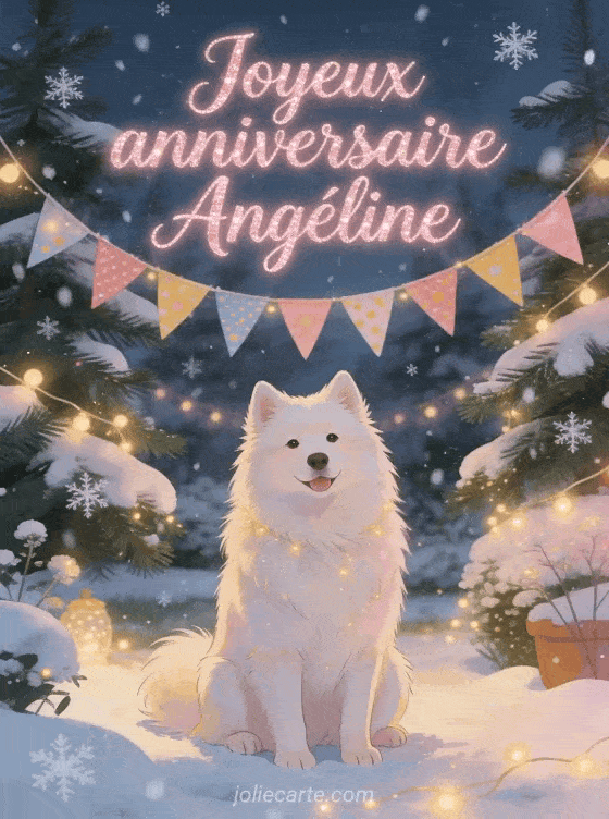 Joyeux anniversaire Angéline - Carte joyeux anniversaire angeline gratuite