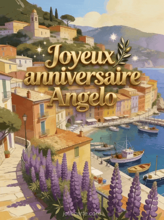 Joyeux anniversaire Angelo - Carte joyeux anniversaire angelo