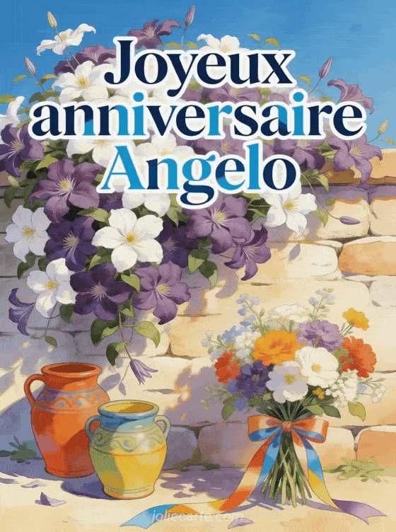 Joyeux anniversaire Angelo - Joyeux anniversaire angelo fleurs
