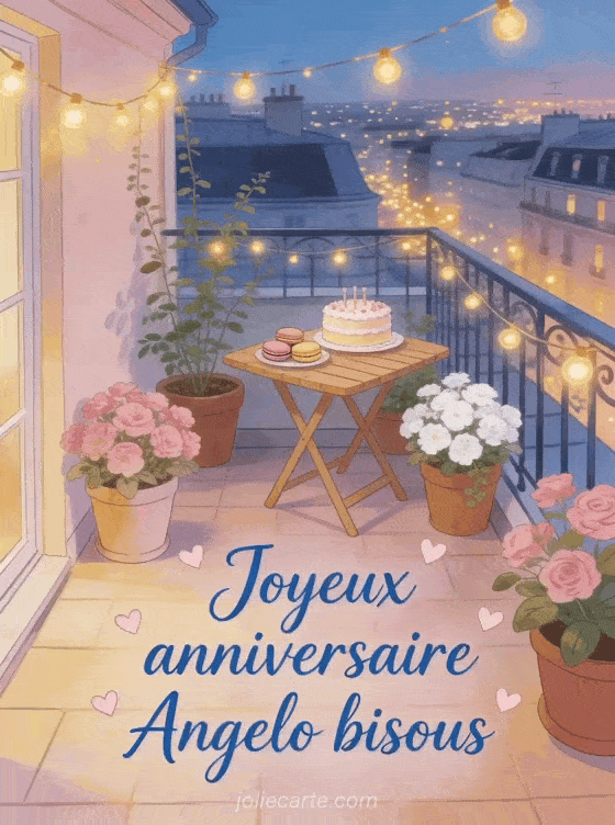 Joyeux anniversaire Angelo - Joyeux anniversaire angelo bisous