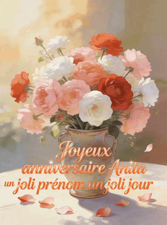 Joyeux anniversaire Anita - Joyeux anniversaire anita fleurs
