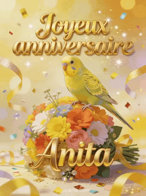 Joyeux anniversaire Anita - Joyeux anniversaire anita gif anime