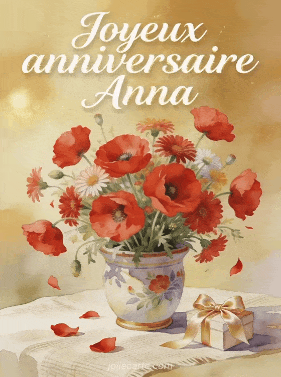 Joyeux anniversaire Anna - Joyeux anniversaire anna fleurs