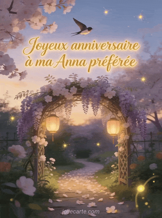 Joyeux anniversaire Anna - Carte joyeux anniversaire anna