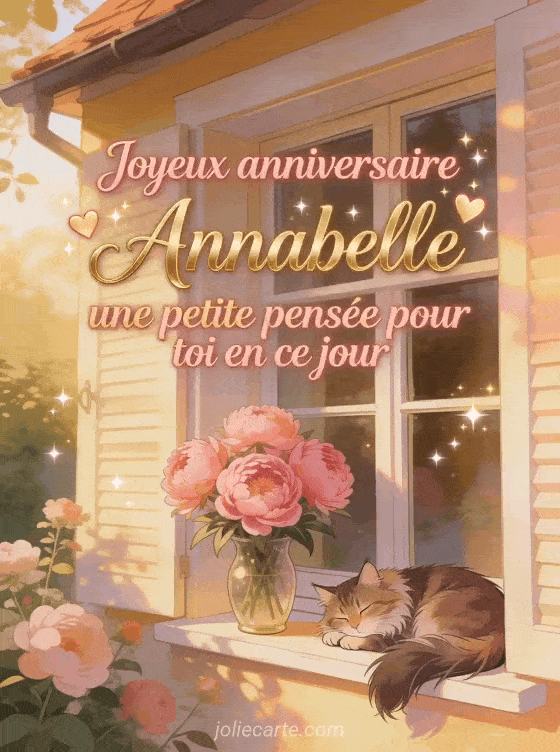 Joyeux anniversaire Annabelle - Joyeux anniversaire annabelle gros bisous