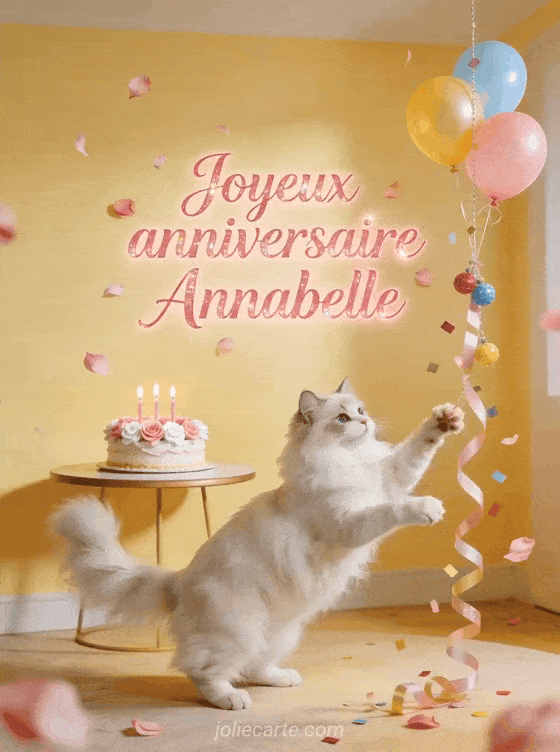 Joyeux anniversaire Annabelle - Carte joyeux anniversaire annabelle gratuite