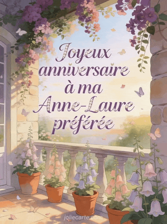 Joyeux anniversaire Anne-Laure - Carte joyeux anniversaire anne laure