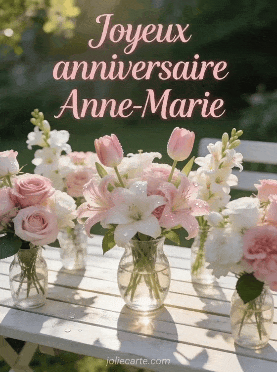 Joyeux anniversaire Anne-Marie - Joyeux anniversaire anne marie fleurs