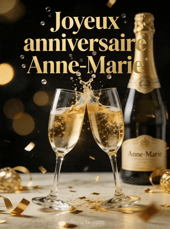 Joyeux anniversaire Anne-marie - Anne marie champagne