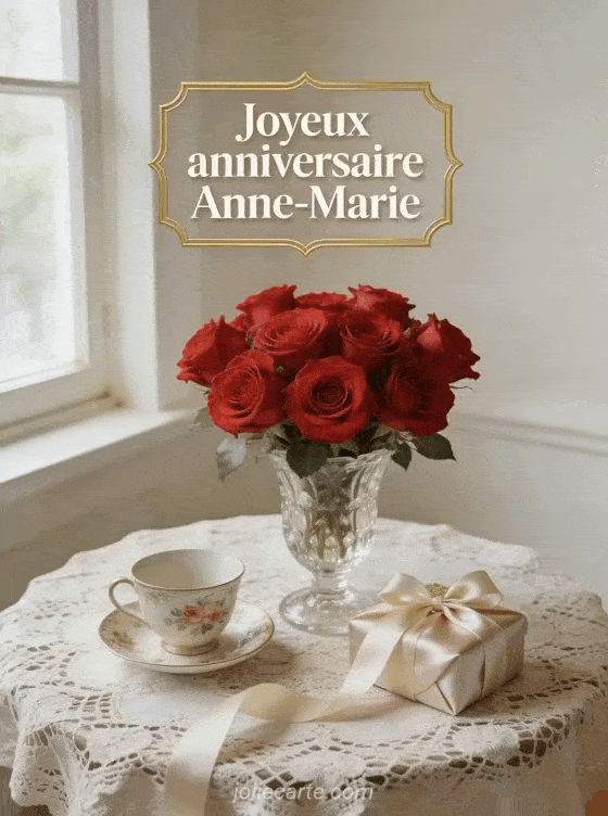 Joyeux anniversaire Anne-Marie - Carte joyeux anniversaire anne marie gratuite