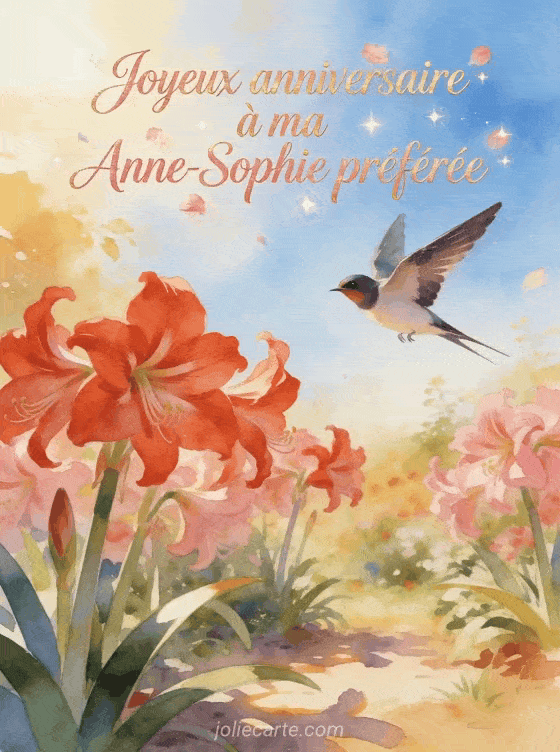 Joyeux anniversaire Anne-Sophie - Joyeux anniversaire anne sophie fleurs
