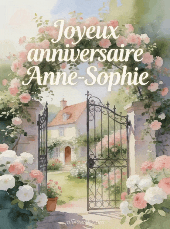 Joyeux anniversaire Anne-Sophie - Joyeux anniversaire anne sophie gif anime