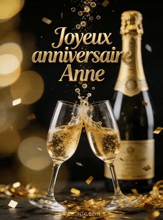 Joyeux anniversaire Anne - Anne champagne
