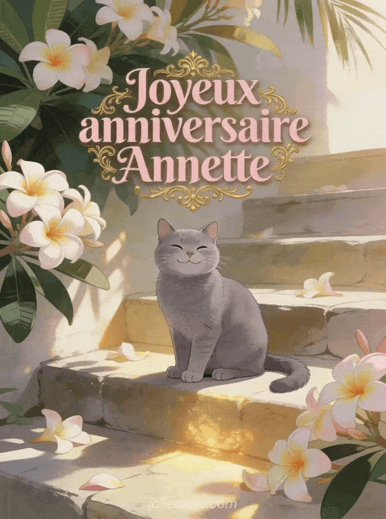 Joyeux anniversaire Annette - Joyeux anniversaire annette gif anime