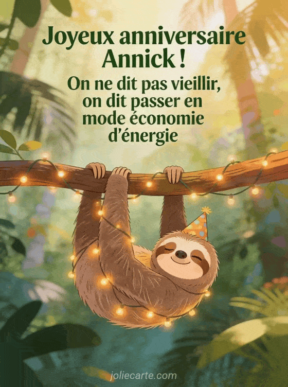 Joyeux anniversaire Annick - Annick humour