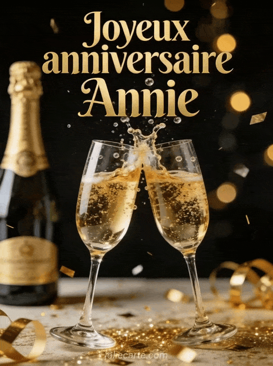 Joyeux anniversaire Annie - Joyeux anniversaire annie champagne