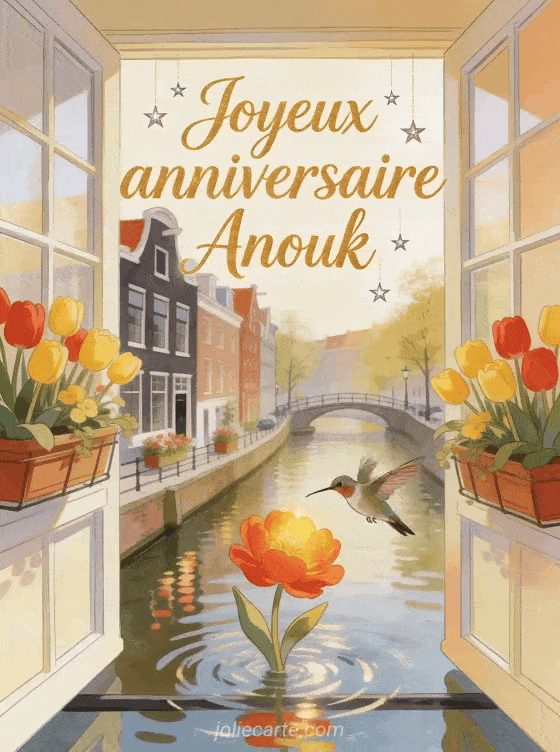 Joyeux anniversaire Anouk - Carte joyeux anniversaire anouk