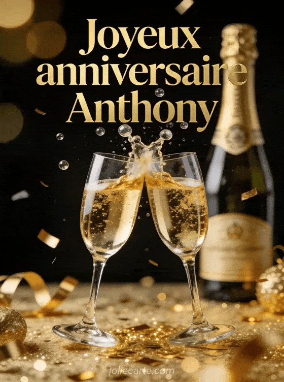 Joyeux anniversaire Anthony - Joyeux anniversaire anthony champagne