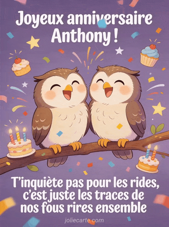 Joyeux anniversaire Anthony - Joyeux anniversaire anthony rigolo