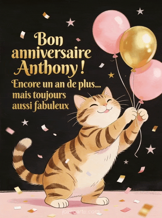 Joyeux anniversaire Anthony - Bon anniversaire anthony