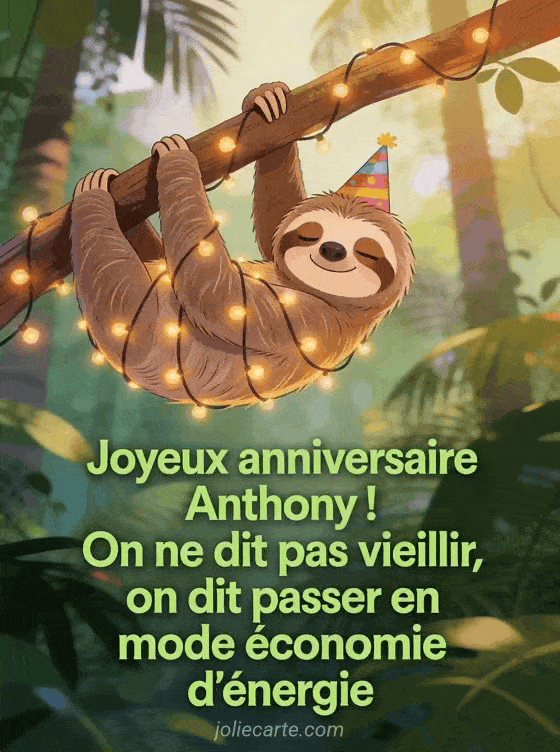 Joyeux anniversaire Anthony - Anthony humour