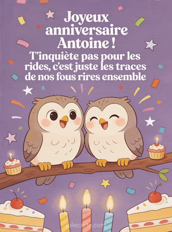 Joyeux anniversaire Antoine - Antoine rigolo
