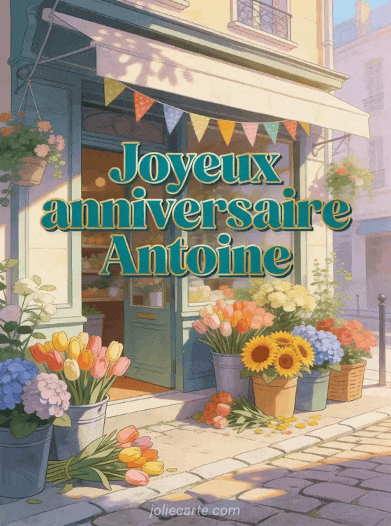 Joyeux anniversaire Antoine - Carte joyeux anniversaire antoine gratuite