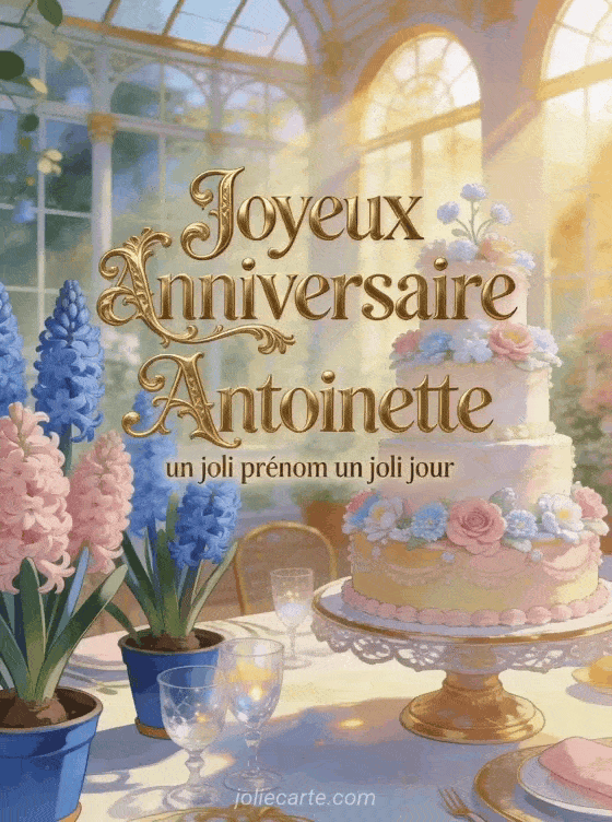 Joyeux anniversaire Antoinette - Joyeux anniversaire antoinette gif