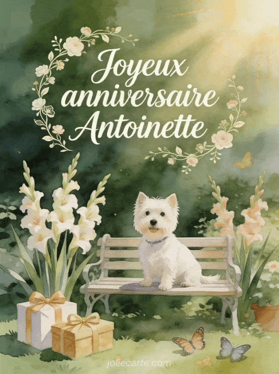 Joyeux anniversaire Antoinette - Joyeux anniversaire antoinette chien