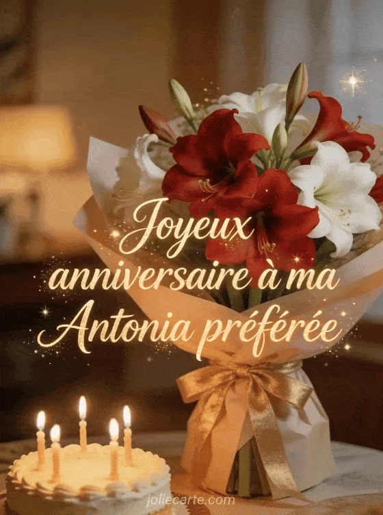 Joyeux anniversaire Antonia - Joyeux anniversaire antonia fleurs