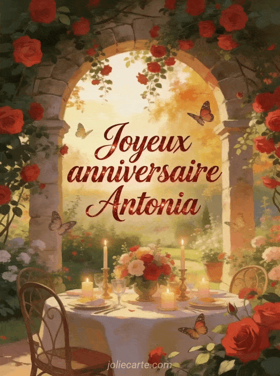 Joyeux anniversaire Antonia - Joyeux anniversaire antonia gif anime