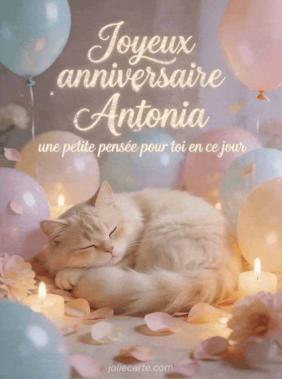 Joyeux anniversaire Antonia - Joyeux anniversaire antonia gros bisous