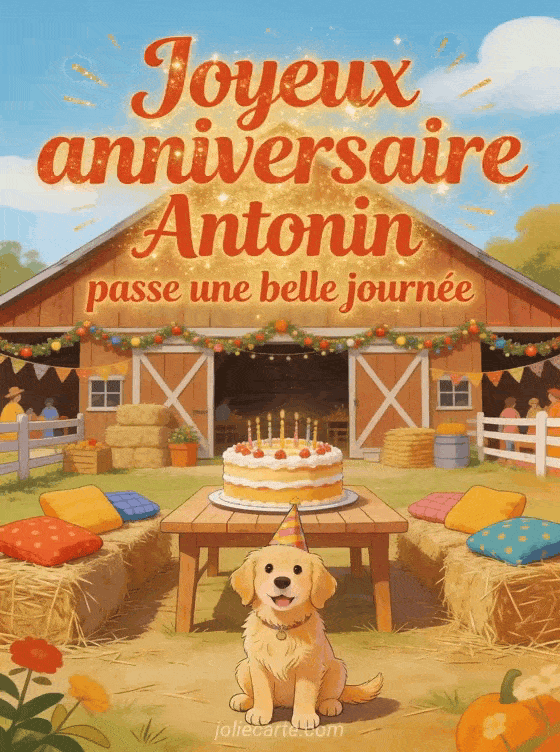 Joyeux anniversaire Antonin - Joyeux anniversaire antonin gif anime