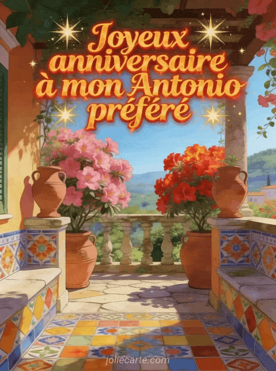 Joyeux anniversaire Antonio - Joyeux anniversaire antonio fleurs
