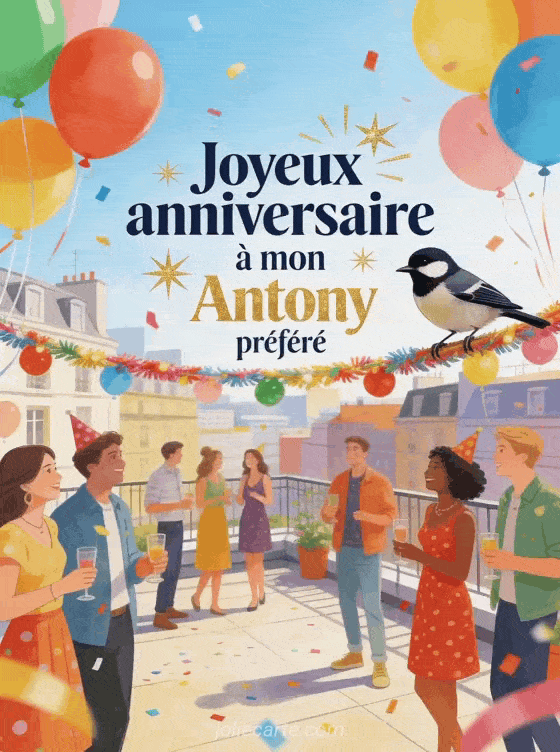 Joyeux anniversaire Antony - Joyeux anniversaire antony gros bisous