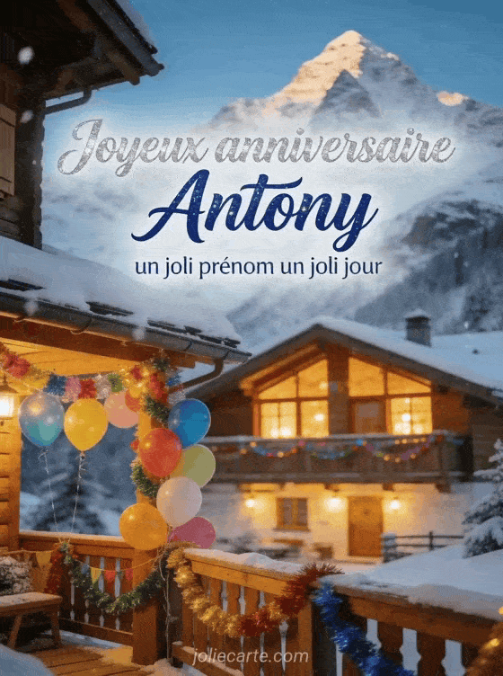 Joyeux anniversaire Antony - Joyeux anniversaire antony gif anime